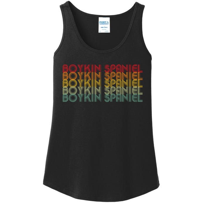 Boykin Spaniel Retro Design Ladies Essential Tank