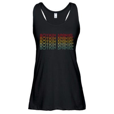 Boykin Spaniel Retro Design Ladies Essential Flowy Tank