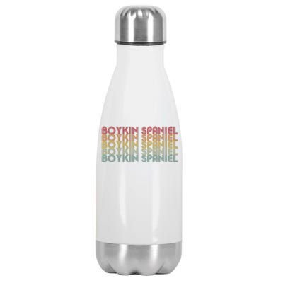 Boykin Spaniel Retro Design Stainless Steel Insulated Water Bottle