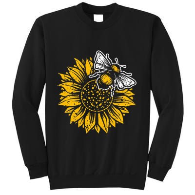 Bumblebee Sunflower Springtime Save The Bees Honeybee Sweatshirt