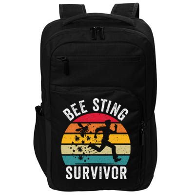 Bee Sting Survivor I Survived A Bee Sting Bee Keeper Impact Tech Backpack