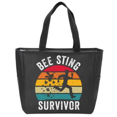 Bee Sting Survivor I Survived A Bee Sting Bee Keeper Zip Tote Bag