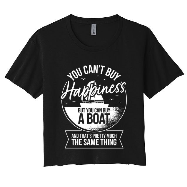 Boat Sailing Ship Gift Sailer Yacht Sailboat Gift Boating Gift Crop Top