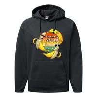 Banana Squad Summer Party Funny Banana Lover Fruit Performance Fleece Hoodie