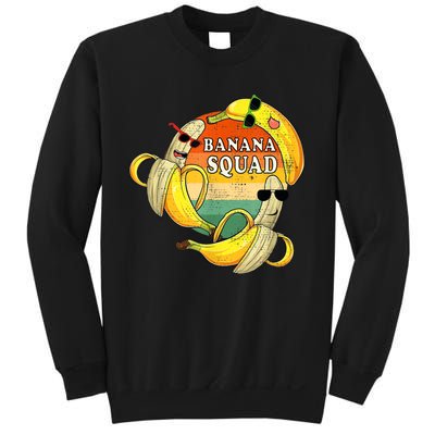 Banana Squad Summer Party Funny Banana Lover Fruit Sweatshirt