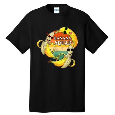 Banana Squad Summer Party Funny Banana Lover Fruit Tall T-Shirt