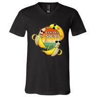 Banana Squad Summer Party Funny Banana Lover Fruit V-Neck T-Shirt