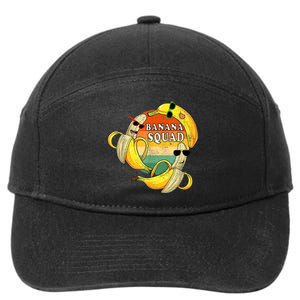 Banana Squad Summer Party Funny Banana Lover Fruit 7-Panel Snapback Hat