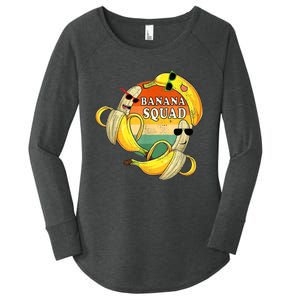 Banana Squad Summer Party Funny Banana Lover Fruit Women's Perfect Tri Tunic Long Sleeve Shirt