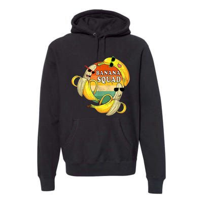 Banana Squad Summer Party Funny Banana Lover Fruit Premium Hoodie