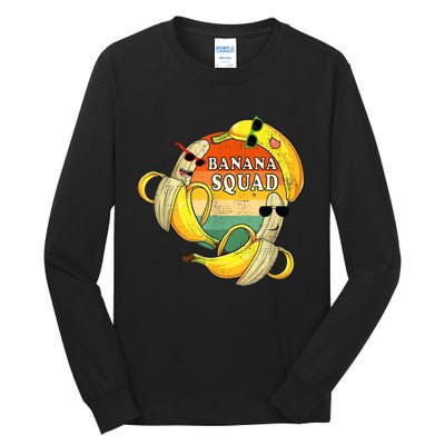 Banana Squad Summer Party Funny Banana Lover Fruit Tall Long Sleeve T-Shirt