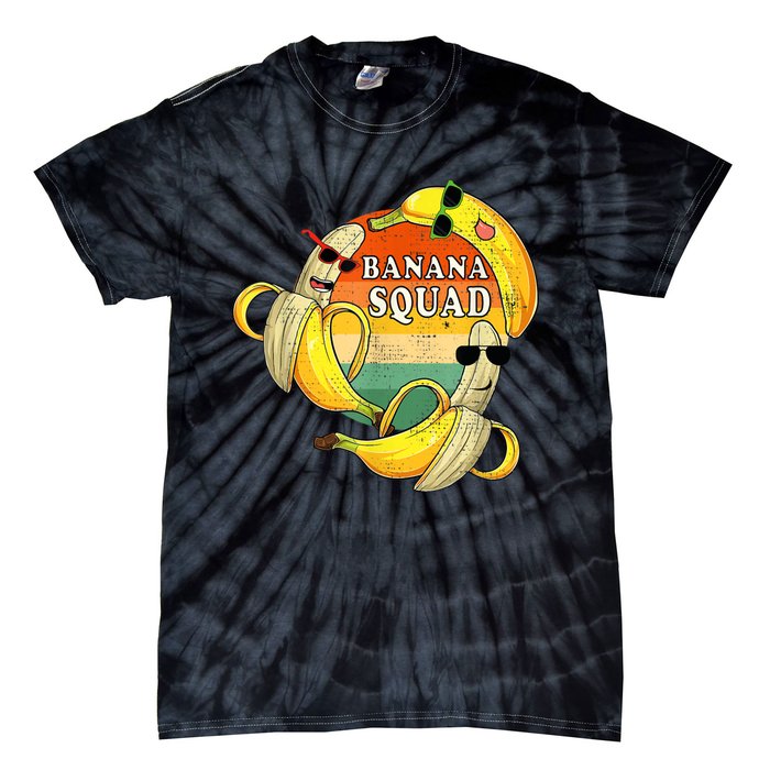 Banana Squad Summer Party Funny Banana Lover Fruit Tie-Dye T-Shirt