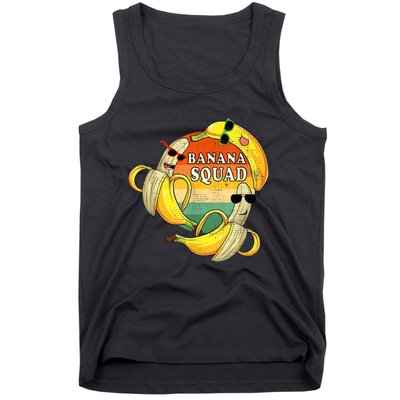 Banana Squad Summer Party Funny Banana Lover Fruit Tank Top