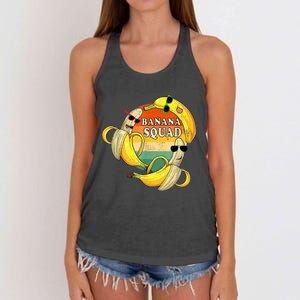 Banana Squad Summer Party Funny Banana Lover Fruit Women's Knotted Racerback Tank