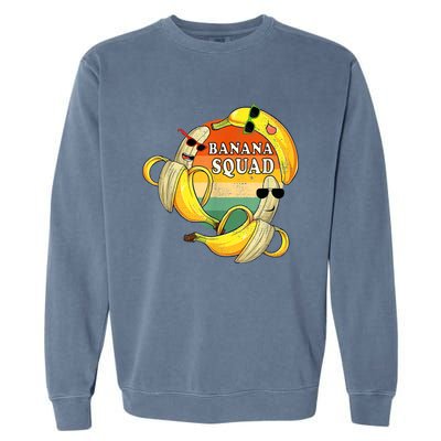 Banana Squad Summer Party Funny Banana Lover Fruit Garment-Dyed Sweatshirt