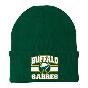 Buffalo Sabres Stripe Royal Blue Knit Cap Winter Beanie