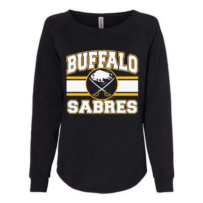 Buffalo Sabres Stripe Royal Blue Womens California Wash Sweatshirt