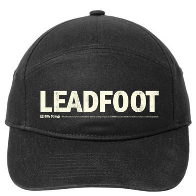 Billy Strings Store Bumper Sticker Leadfoot 7-Panel Snapback Hat