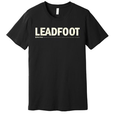 Billy Strings Store Bumper Sticker Leadfoot Premium T-Shirt