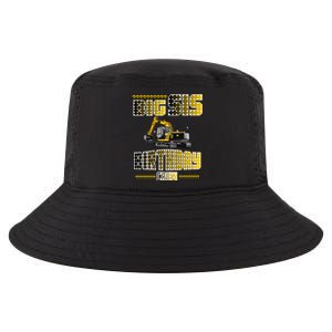 Big Sis Sister Birthday Crew Party Excavator Cool Comfort Performance Bucket Hat