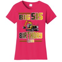 Big Sis Sister Birthday Crew Party Excavator Women's T-Shirt