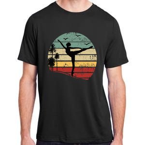 Ballet Silhouette Sunset Ballet Girl Ballet Ballerina Adult ChromaSoft Performance T-Shirt