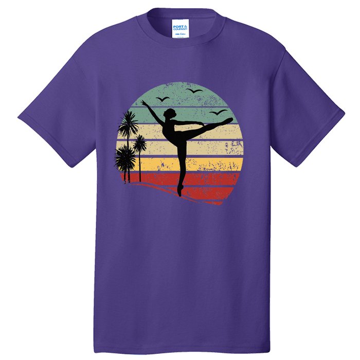 Ballet Silhouette Sunset Ballet Girl Ballet Ballerina Tall T-Shirt