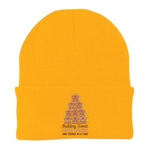 Building Sweet Success Christmas Gingerbread Stars Knit Cap Winter Beanie