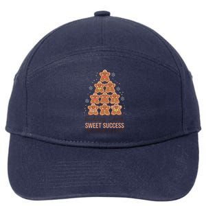 Building Sweet Success Christmas Gingerbread Stars 7-Panel Snapback Hat