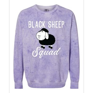 Black Sheepp Squad Funny Black Sheep Colorblast Crewneck Sweatshirt