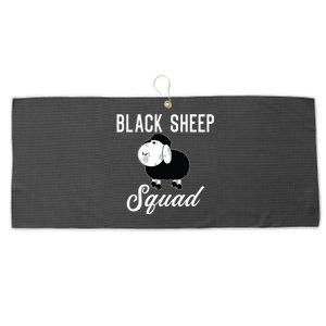 Black Sheepp Squad Funny Black Sheep Large Microfiber Waffle Golf Towel