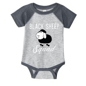 Black Sheepp Squad Funny Black Sheep Infant Baby Jersey Bodysuit