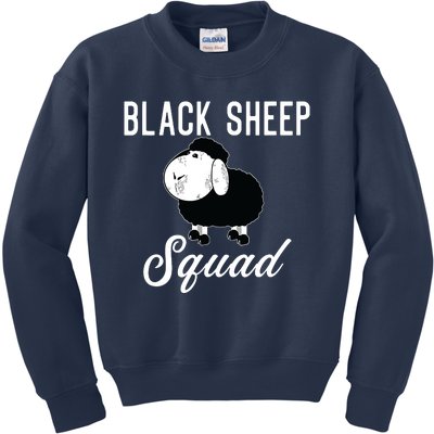 Black Sheepp Squad Funny Black Sheep Kids Sweatshirt