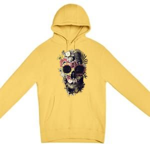 Bloom Skull Sunflower Premium Pullover Hoodie