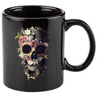 Bloom Skull Sunflower 11oz C Handle Ceramic Mug