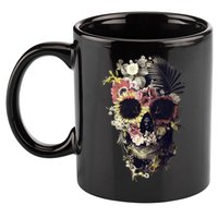 Bloom Skull Sunflower 11oz C Handle Ceramic Mug