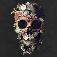 Bloom Skull Sunflower 11oz C Handle Ceramic Mug