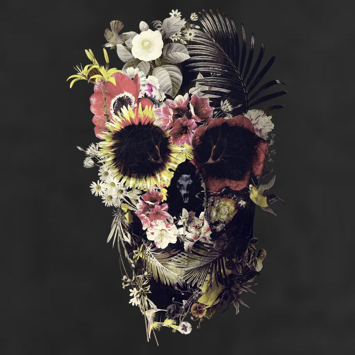 Bloom Skull Sunflower 11oz C Handle Ceramic Mug