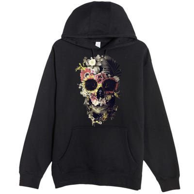 Bloom Skull Sunflower Premium Pullover Hoodie