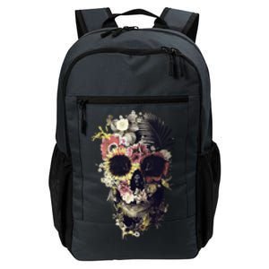 Bloom Skull Sunflower Daily Commute Backpack