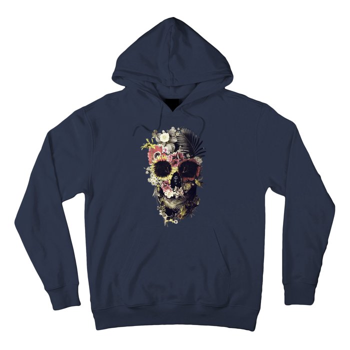 Bloom Skull Sunflower Hoodie