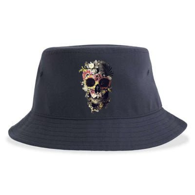 Bloom Skull Sunflower Sustainable Bucket Hat