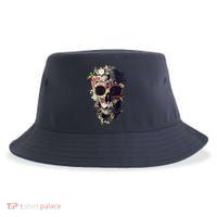 Bloom Skull Sunflower Sustainable Bucket Hat