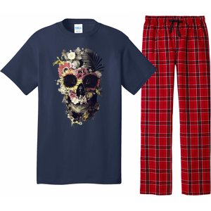 Bloom Skull Sunflower Pajama Set