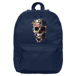 Bloom Skull Sunflower 16 in Basic Backpack