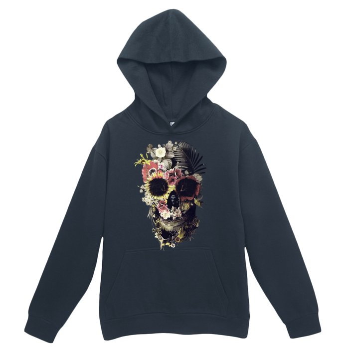 Bloom Skull Sunflower Urban Pullover Hoodie