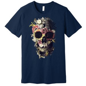 Bloom Skull Sunflower Premium T-Shirt