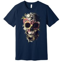 Bloom Skull Sunflower Premium T-Shirt