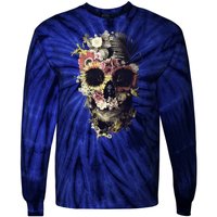 Bloom Skull Sunflower Tie-Dye Long Sleeve Shirt