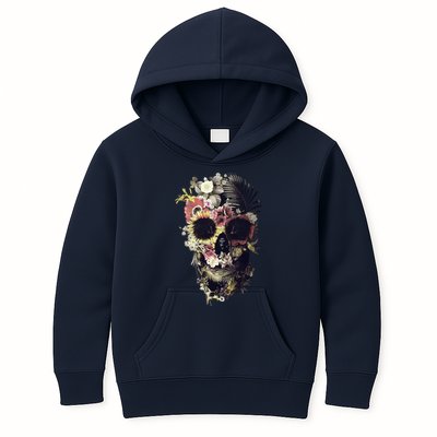 Bloom Skull Sunflower Kids Hoodie